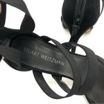 Stuart Weitzman The Mummy Gladiator Sandal Heel Black Suede 9 Photo 5
