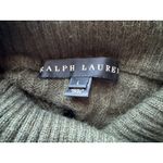 Ralph Lauren Black Label Cashmere Sweater Size Large Green Cable Knit Classic Photo 6