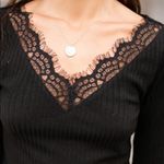 ✨HP✨Lace Trim Rib Photo 4