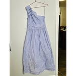 SAUNDERS Light Purple One Shoulder Sleeveless Poplin Maxi Dress Size 10 Photo 2