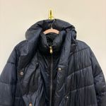 Barbour Coat Orchy Hooded Quilted Navy Winter Puffer Coat Women’s Plus Size 1X Photo 3