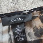 Alfani Blouse Womens Small Animal Print Sheer Flowy Bell Sleeve Top 90s Fairy Photo 2