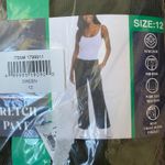 Weatherproof  VINTAGE NWT Mid Rise Wide Leg Stretch Corduroy Pants Green Size 12 Photo 2