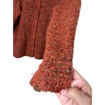Kathleen Sommers Mohair Wool Blend‎ Spice Orange Cardigan Sweater Small Red Photo 4
