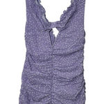 For Love & Lemons Chelsie Mini Purple Polka Dot Bow Dress NWT Size XS Festival Photo 0