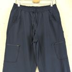 Eddie Bauer  Womens Size 6 Navy Blue Fleece Lined Cargo Jogger Pants Photo 6