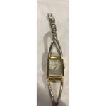 Gloria Vanderbilt Square Face Two Tone Bracelet Tank Watch Women Photo 6