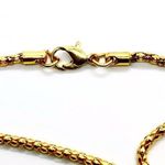 Handmade Gold-Tone Religious Jesus Pendant Necklace Photo 4