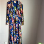 Farm Rio NEW  Blue Macaw Flight Maxi Dress XL Photo 1