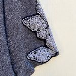 Urban Outfitters Womens Size Small Grey Ecote Beaded Open Front Cardigan Photo 5