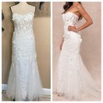 NWOT Lulus Adoring Bliss White Tulle Strapless Lace Photo 10