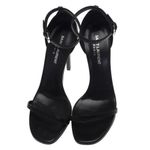 BRAND NEW Saint Laurent Paris Black Leather Jane Ankle Strap Sandals heels sz 39 Photo 3