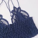 Free People Adella Blue Bralette Lace Photo 5