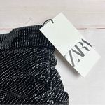 ZARA  Women’s Asymmetrical Mini Skirt with Ruching Sz M Photo 4