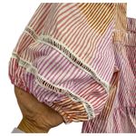 Maeve Anthropologie Women's Gable Tiered Tunic Puff Sleeve Square Neck Boho M Photo 5