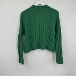 American Eagle  Green Mock Neck Sweater Size Large Soft Cozy Boho Fall Girl Photo 6