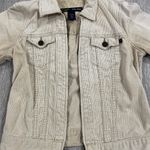 Abercrombie & Fitch Corduroy Jacket Womens XS Tan Trucker Western Y2K Full Zip 07 Photo 0