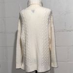 Aerie  White/Cream Cableknit Oversized Pullover  Photo 2