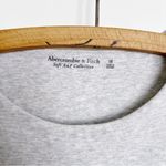 Abercrombie & Fitch A&F • Cotton Seamless Fabric Crew Tank Bodysuit thong snap crotch heather grey Photo 4