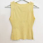 Peppermayo Holly Floral Daisy Sleeveless Knit Top in Yellow Size Small Medium Photo 8