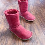 UGG  • Classic Short Boot 5825 burgundy maroon pink suede sheepskin shearling mid Photo 11