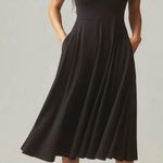 NWOT American Giant Women's Women's Flex Dress Midi Black Meteorite Size M Size M Photo 0