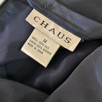 CHAUS NEW YORK NWT Chaus Size 12 Blue Silk Skirt Photo 9