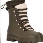 Marc Fisher NWT Freely Waterproof Lace-Up Lug Sole Boot Dark Green NEW in box 7 Photo 0