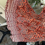 Knox Rose NWOT boho floral comfy pop over ruffle peasant cotton blend dress Lββ Photo 4