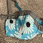 Victoria's Secret NWT Victoria’s Secret Vintage Teal Daisy Gingham Bra 34B Photo 1
