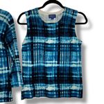 Pendleton  2 piece Cardigan Blue White Sweater Top Shirt Tank Women's Size Medium Photo 3