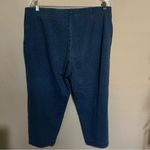 J. Jill Pure Jill Indigo knit Slim Crop Pull On Pants Blue Size L Photo 5