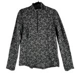 Spyder Active Top Women's Medium Black Fleece Half Zip Printed Pullover Photo 0