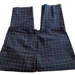 J.Jill  Black Red Plaid Cropped Ankle Pants Casual Cotton Womens Size 12 Petite Photo 0