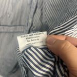 Lake two piece Poplin Piped Pants Set striped blue white size large Photo 5