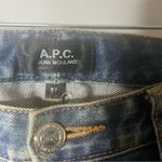 A.P.C. Jean Moulant Straight Jeans Women’s Low Rise Medium Blue Denim Size 27 Photo 4