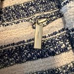 DKNY  Women's Navy and Cream Striped Blazer Photo 4