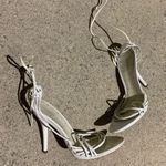 7M Jessica bennette white thin strap stiletto heel Size 7 Photo 0