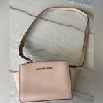 Michael Kors  Selma Mini Crossbody Purse Saffiano Leather Blush Pink Chic Preppy Photo 6