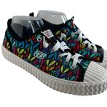 Skechers Street James Goldcrown Lovewall Colorful Heart Lace Up Tennies Sz 8.5 Photo 1