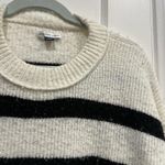 American Eagle Black and White  Oversized cozy winter Striped Sweater  L Photo 2