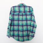 VTG American Sweetheart‎ Womens Shirt Size M Plaid Flannel Western 90s Floral Green Size M Photo 4