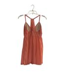 AUDEN Women's Intimates Size Medium Peach‎ Lace Racerback Lingerie Babydoll Orange Photo 1
