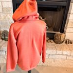 SheIn  Orange Hoodie with Cute Cow Print Photo 6