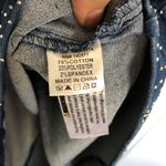 Haute Monde NWOT Dark Wash Denim Rhinestone Fitted Mini Dress Size L Photo 10