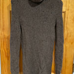 Inhabit Merino Alpaca Distressed Knit Turtleneck Brown Rib Sweater Size L Size L Photo 0