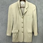 EXPRESS vtg 90s blazer women XS beige oversized long button y2k career boho chic Photo 0