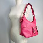 Dooney & Bourke Dillen Zipper Pocket Small Hobo Bag Pink Handbag Purse Photo 1