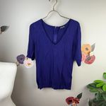 EXPRESS Blue and Gray Sweater with Zipper Back Set (2 Tops) - Size - Medium Photo 5