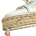Rag and Bone White Tan Rope Kent Leather Espadrille Platform Sneakers sz 37.5 / 7 Photo 5